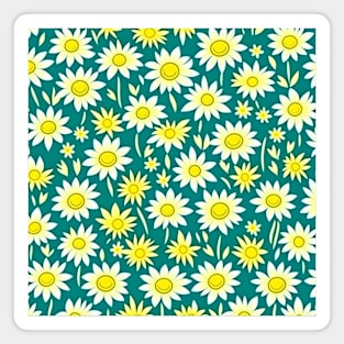 Daisy Pattern | Floral Pattern Magnet